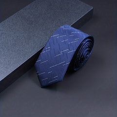 Polyester Stripe Tie Business Necktie For Men