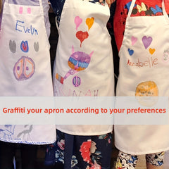 Kids Apron and Chef Hat Set Skincare-Friendly with Pockets
