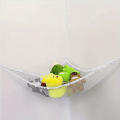 Large Corner Mesh Toy Storage Hammock