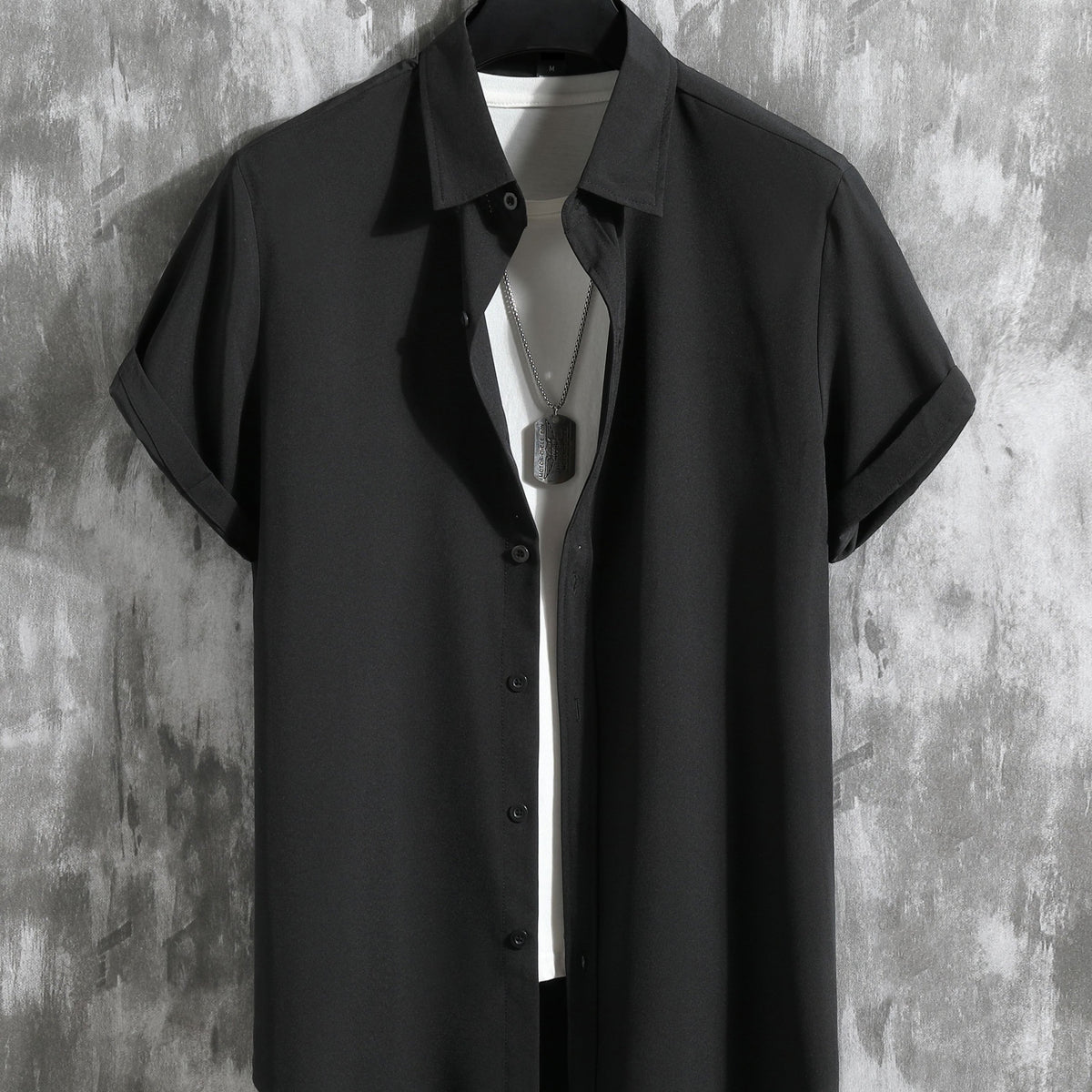 Men's Short Sleeve Formal Button Up Shirt