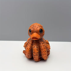 Octopus Duck Resin Statue Ocean Series Mixed Colors Artistic Decor