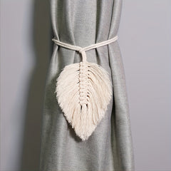 Bohemian Woven Tassel Curtain Buckle Leaves Curtain Ties