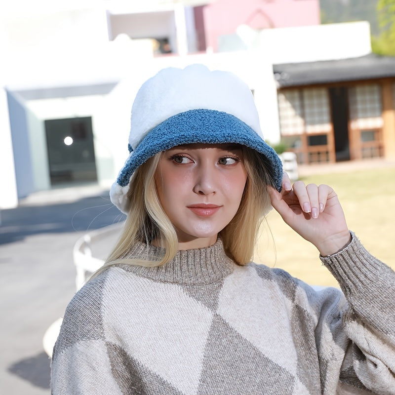 Multicolor Winter Bucket Hat for Women