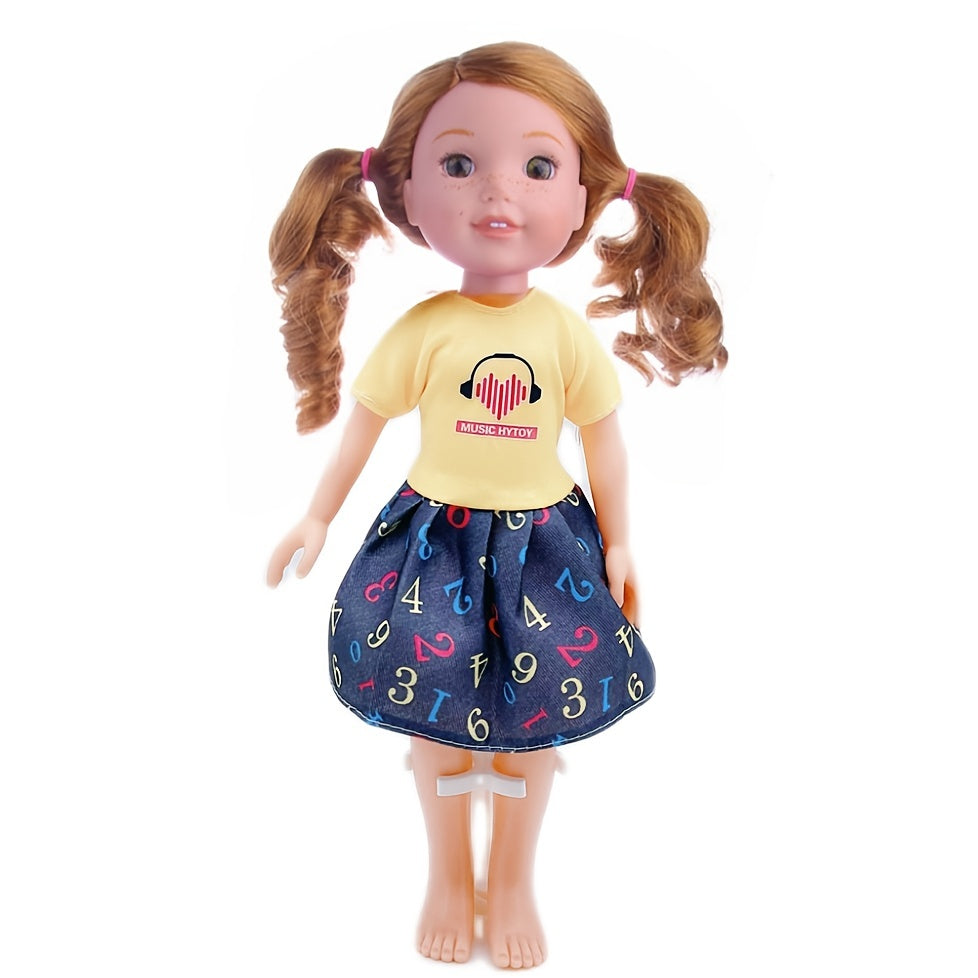 Mini Doll Clothes For 14'' Silicone Crawling Doll - Fashionable Princess Dress