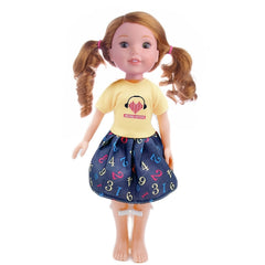 Mini Doll Clothes For 14'' Silicone Crawling Doll - Fashionable Princess Dress