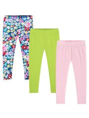 Girls High Stretch Slim Leggings Ankle Length Pants