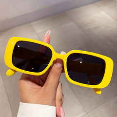 Y2K Rectangle Sunglasses Candy UV400 Shades Party Club