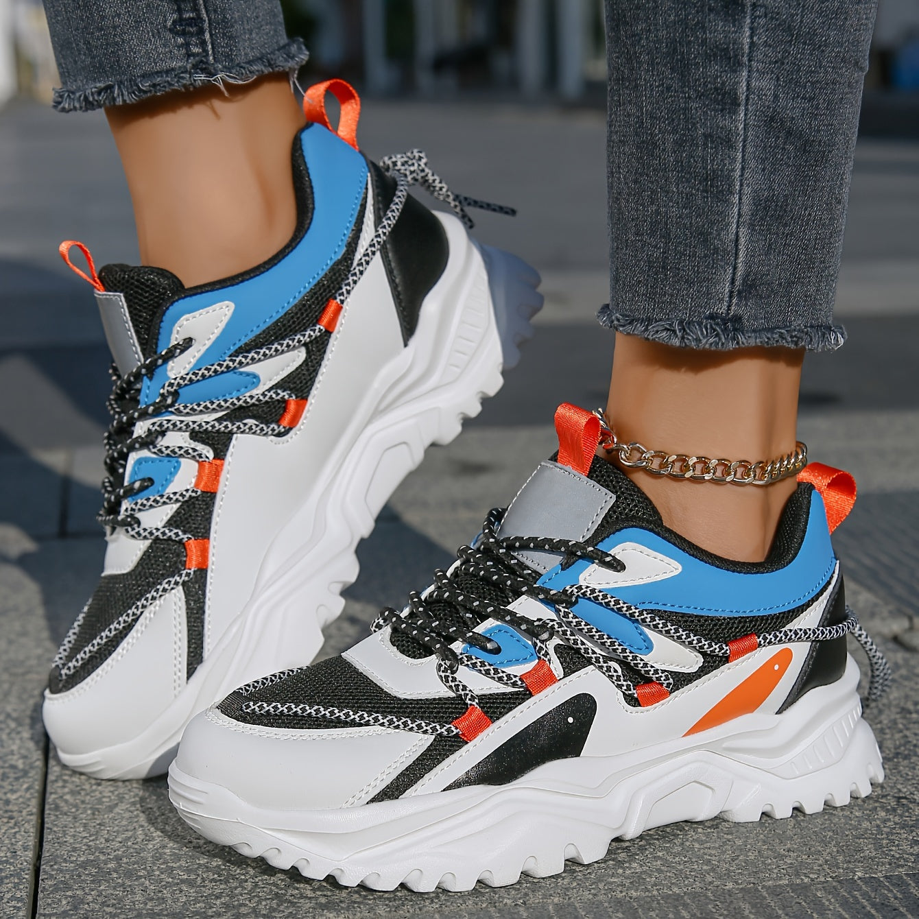Women's Chunky Sneakers Comfy Non Slip Dad Shoes