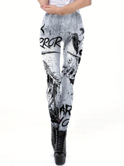 Vintage Gothic Halloween Leggings