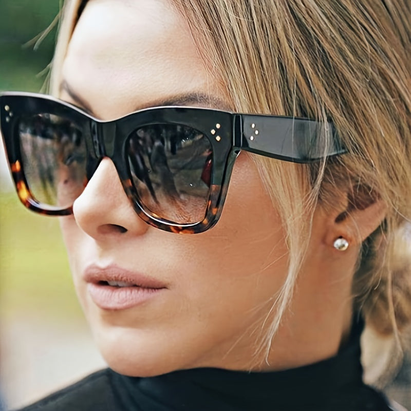 Oversized Square Sunglasses Women UV Blocking Shades