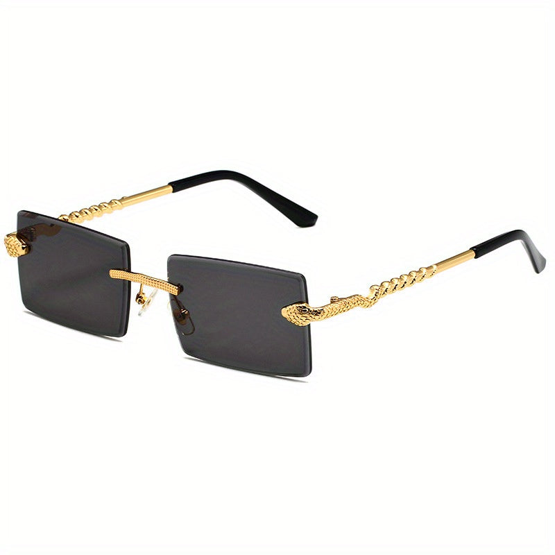 Men's Rimless Snake Leg Sunglasses UV Resistant