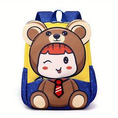 Cartoon Backpack Lightweight Schoolbag For Boys Girls Aged 3-6