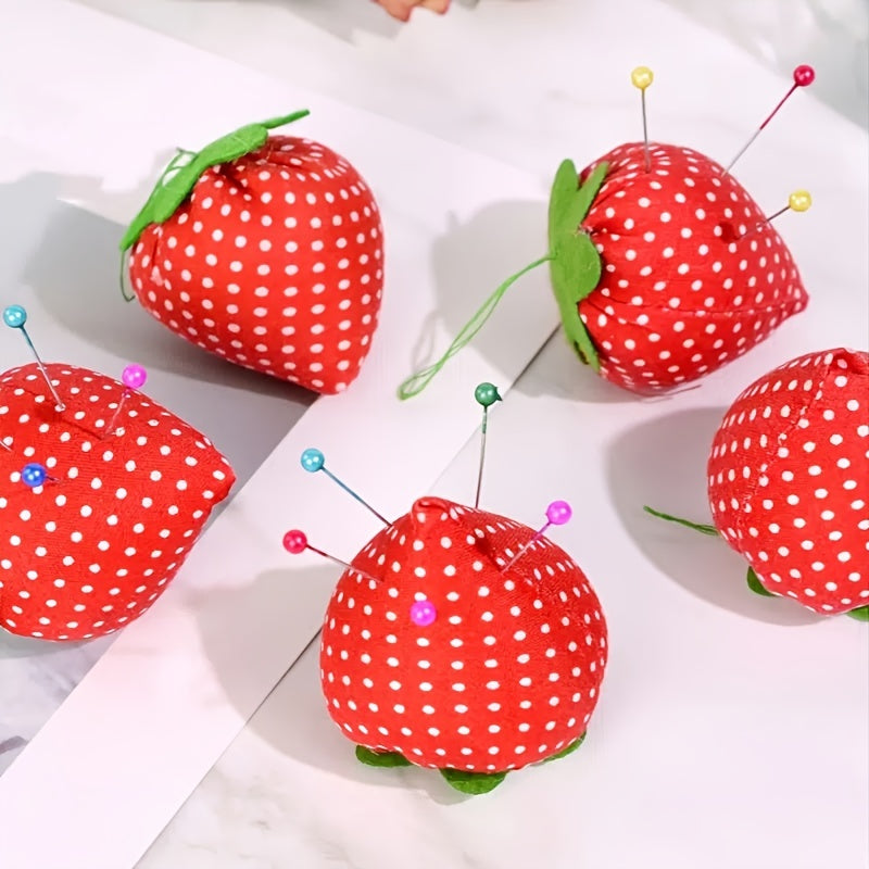 DIY Craft Strawberry Pin Cushion Needle Holder Sewing Kit