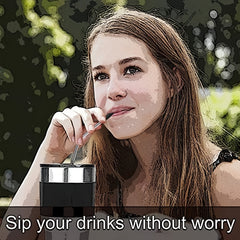 Silicone Straw Tips Covers for Stainless Steel Straws