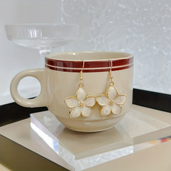 Vintage Floral Geometric 3D Earrings for Women