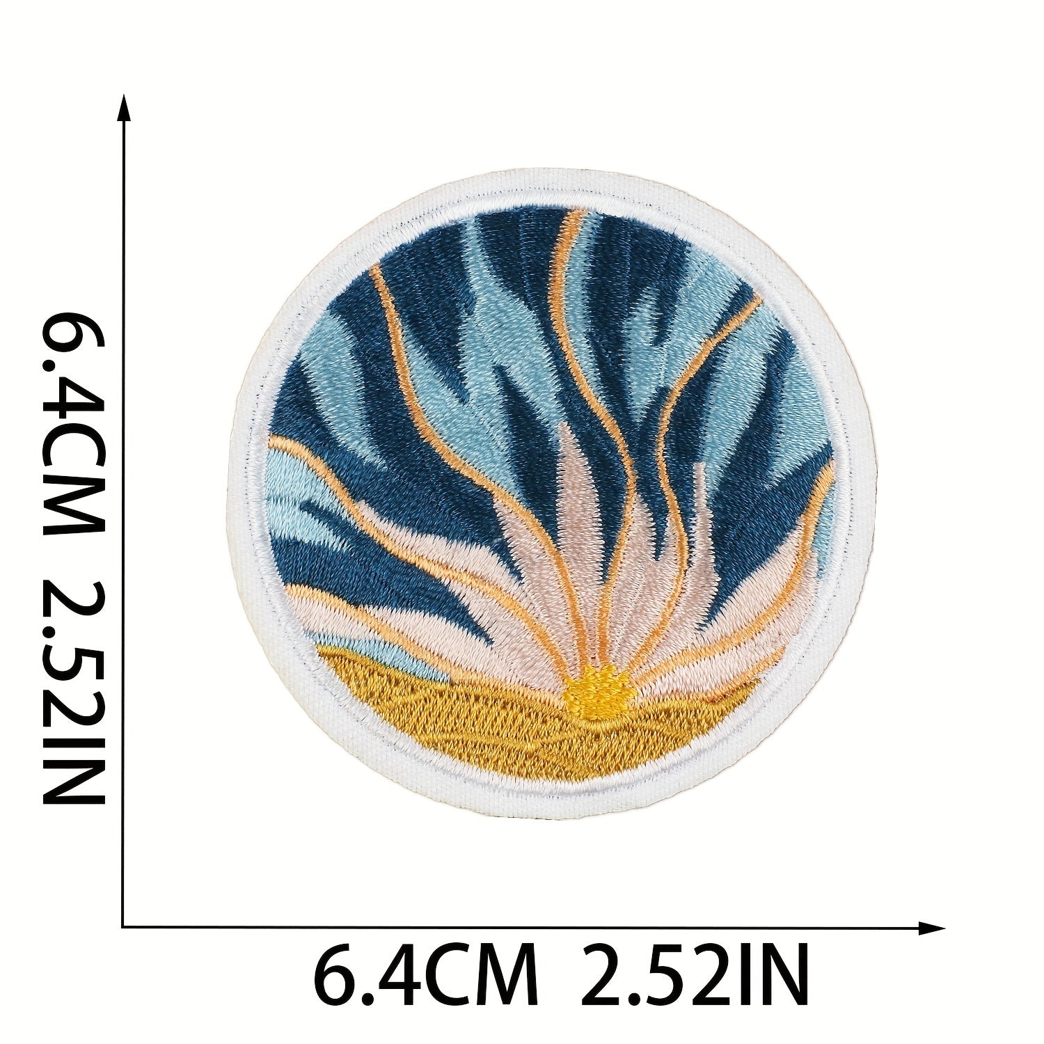 16pc Sun Embroidery Iron On Patches For Men Sew On Embroidered Applique