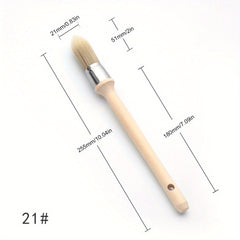 1pc Trim Paint Brush 15 18 21 25mm Edge Painting Tool with Wood Handle