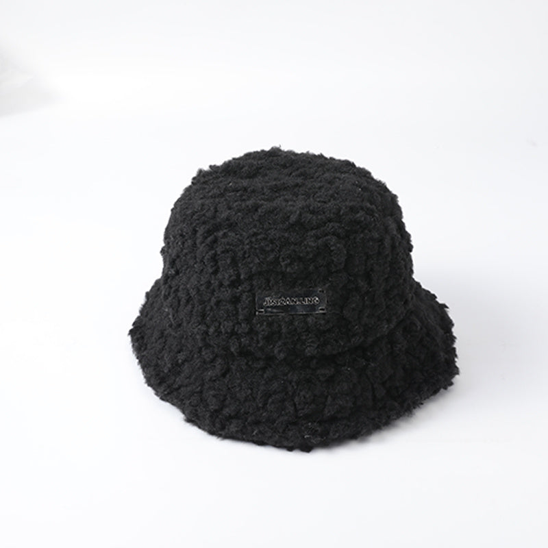Winter Hairy Bucket Hat for Women - Outdoor Casual Style