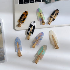 7pcs Colorful Jelly Hair Clips No Crease Hair Clip for Styling