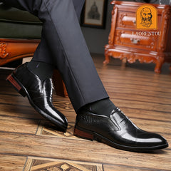Men's Pointed Toe Dress Shoes For Business Work Office