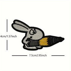 1pc Rabbit Series Patch Embroidered Morale Patches for Bags Uniforms Vests
