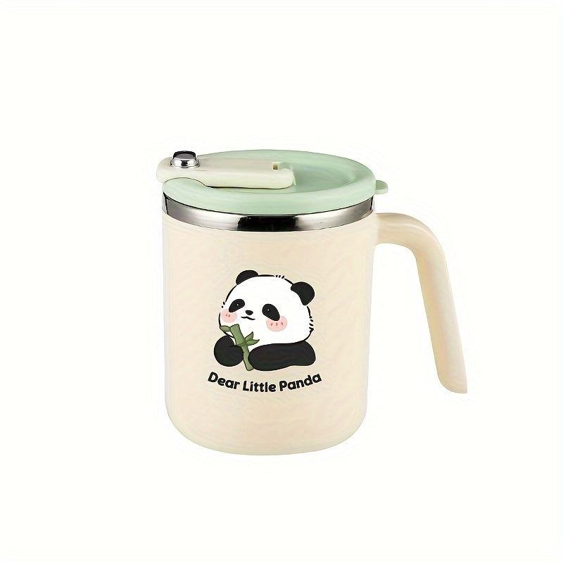 500ml Panda Pattern Stainless Steel Water Cup