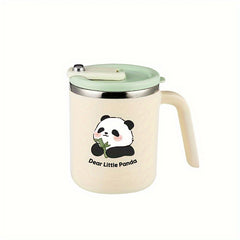 500ml Panda Pattern Stainless Steel Water Cup
