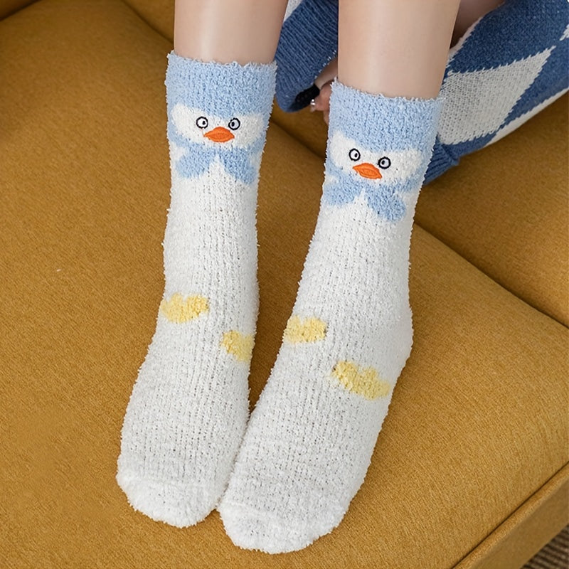 5 10 15 Pairs Cartoon Print Socks Women's Stockings & Hosiery
