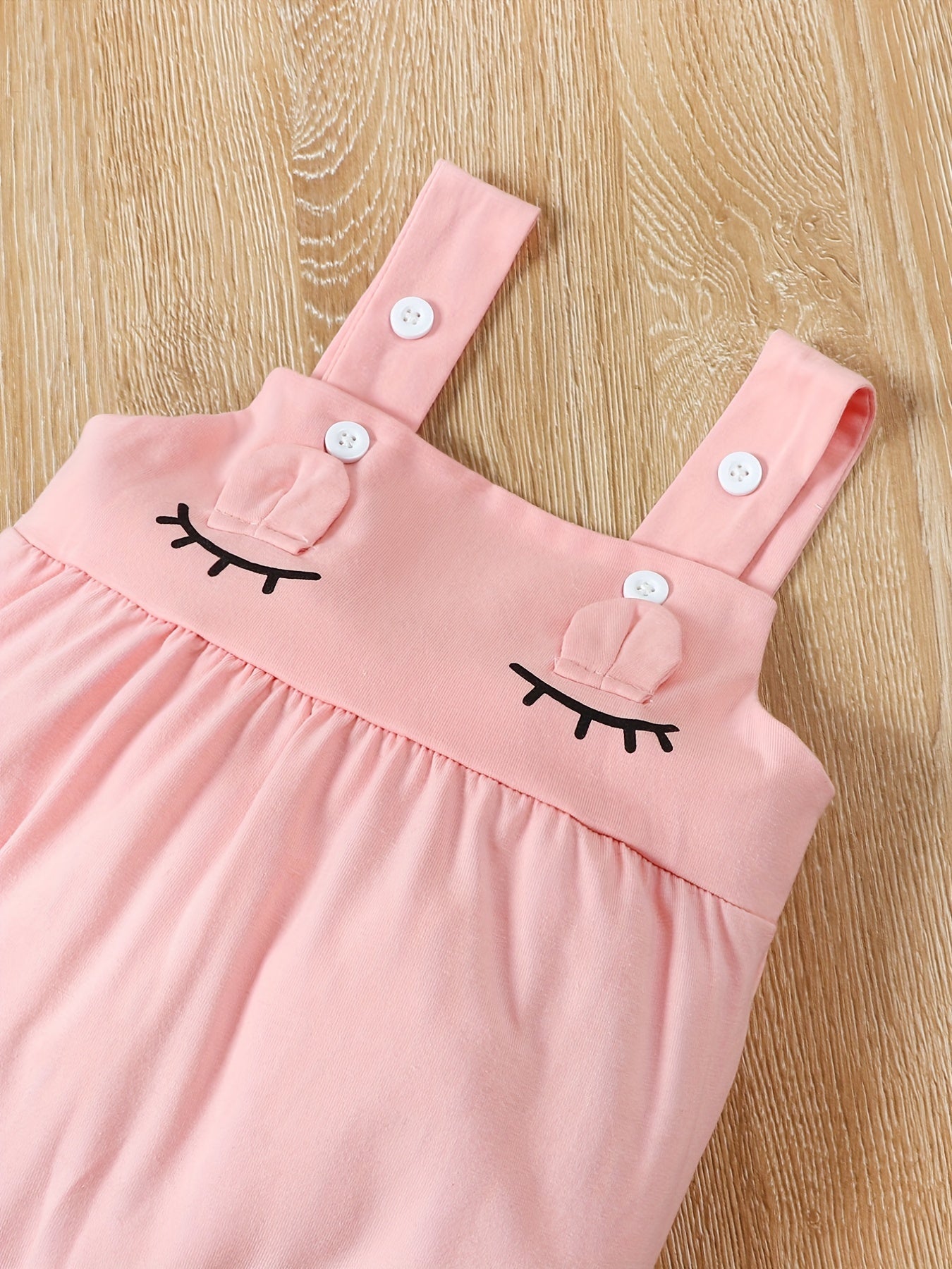 Toddler Girl 2pc Ruffle Sweater Top Cartoon Suspender Pants Set