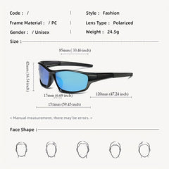 Men's Polarized Sports Glasses for Driving Cycling with Cases Set