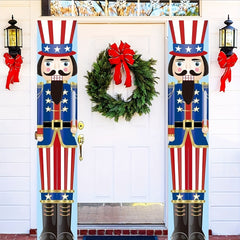 Nutcracker Christmas Couplets Hanging Cloth Banner Party Decoration