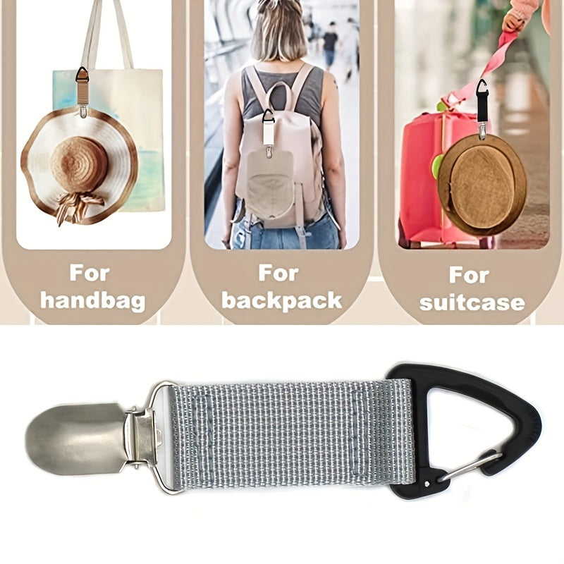 Canvas Hat Clip for Travel Handbag Backpack Luggage Hat Holder