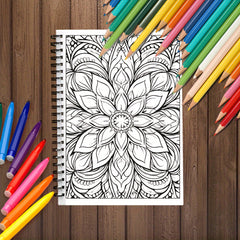 Spiral Bound Coloring Book for Teens and Adults 30 Unique Patterns