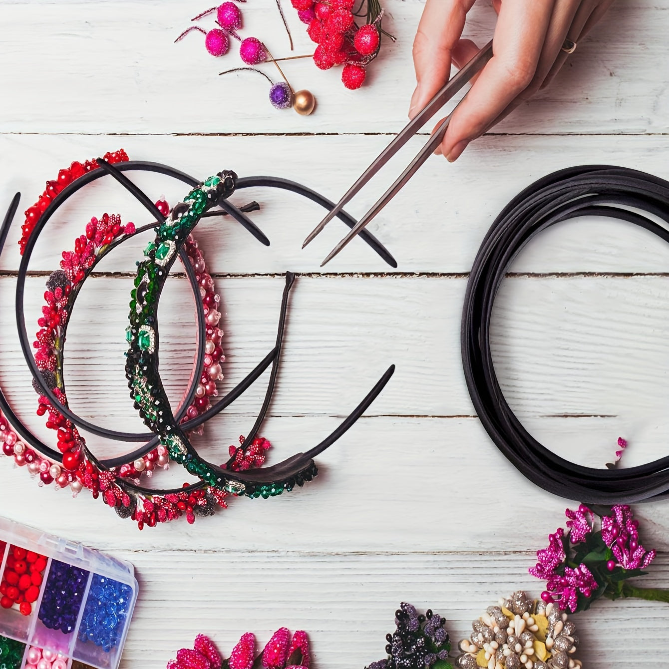 25pcs Satin Skinny Headband Head Hoop Nonslip Hair Band for Women Girls