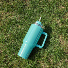 40oz Stainless Steel Water Tumbler with Lid and Straw