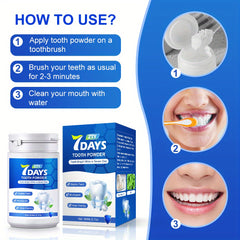 Mint Fresh Teeth Whitening Powder Tartar Oral Care Breath Freshener