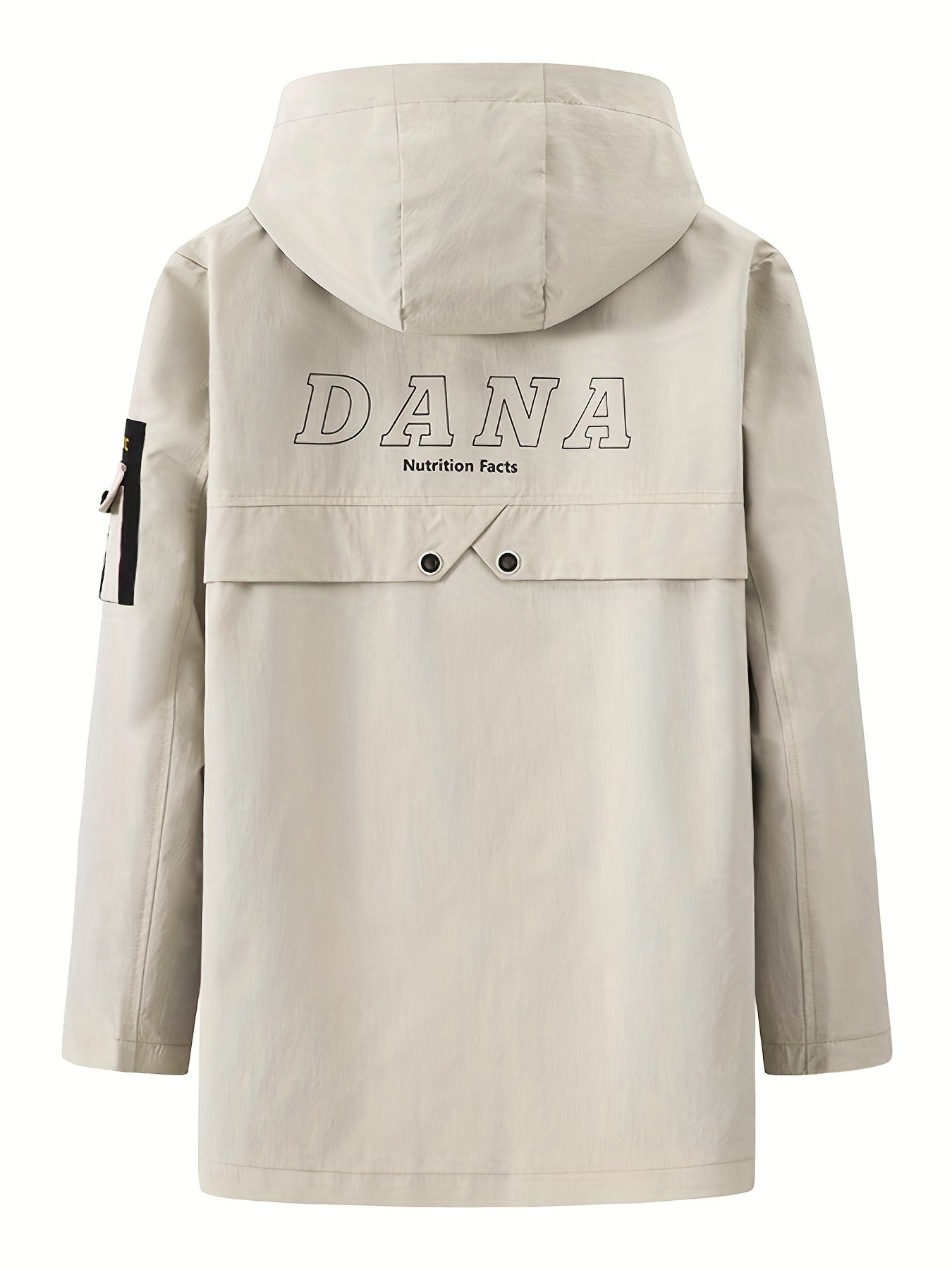 Men's Hooded Windbreaker Jacket Zip Up Coat