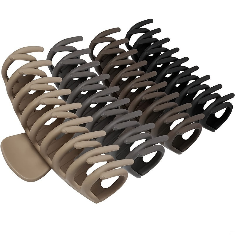 4pcs Oversize Hair Claw Clip Non Slip Grip Hair Jaw Clip
