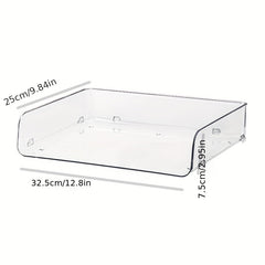 Acrylic File Storage Tray Stackable Desktop Box