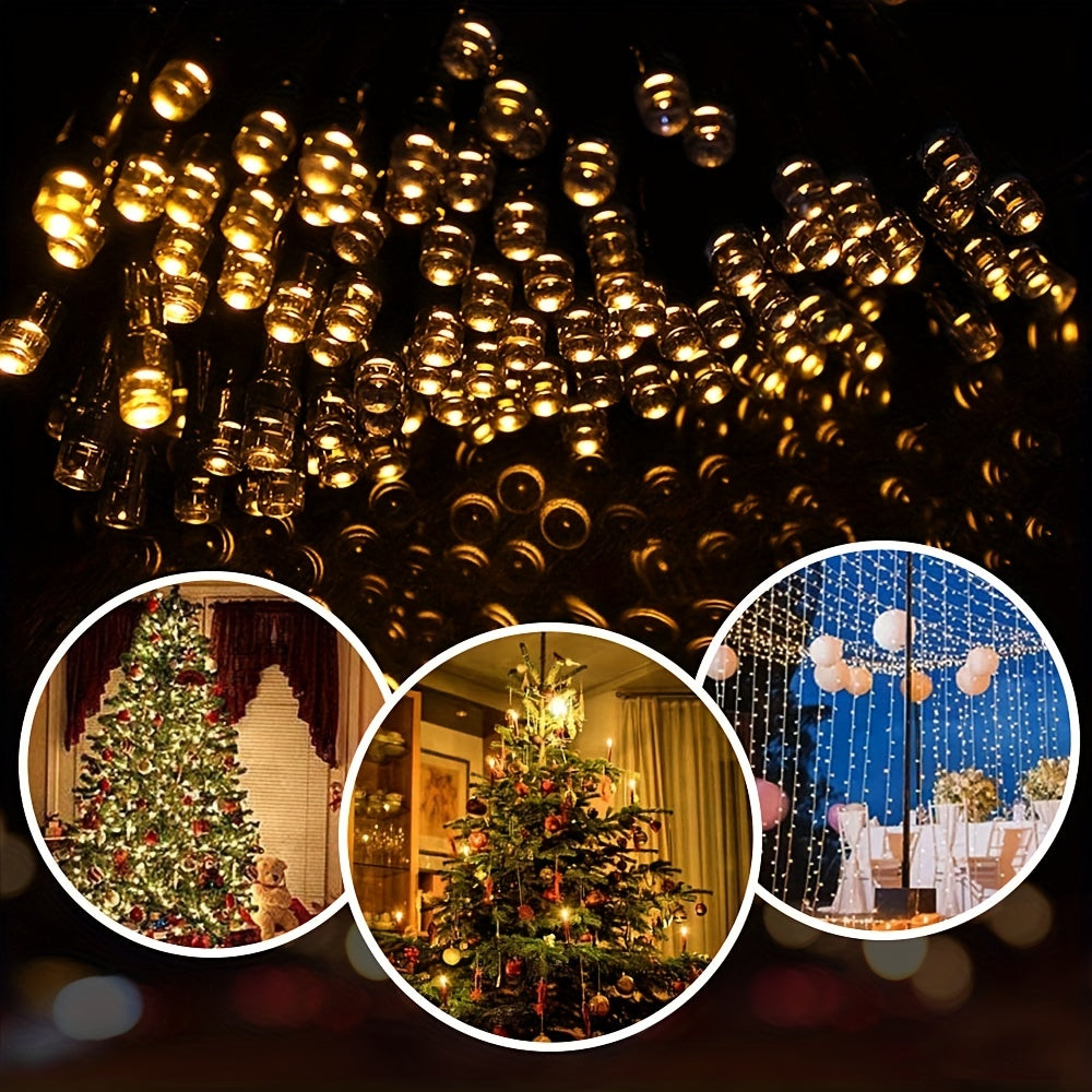 300 LEDs Solar String Lights Outdoor 8 Modes Waterproof Xmas Tree Lights