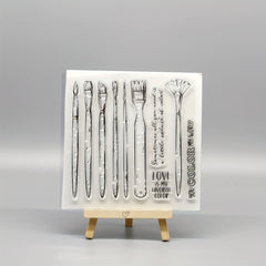 Transparent Silicone Stamp for Personalized Notebooks & Cards
