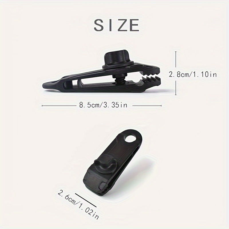 4pcs Tent Pull Point Shark Clips Camping Canopy Hook Clip