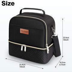 Insulated BALCRAZY Lunch Bag Cooler with Front Pocket