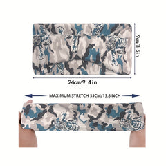 Tiger Head Print Sports Headband Breathable Hair Band