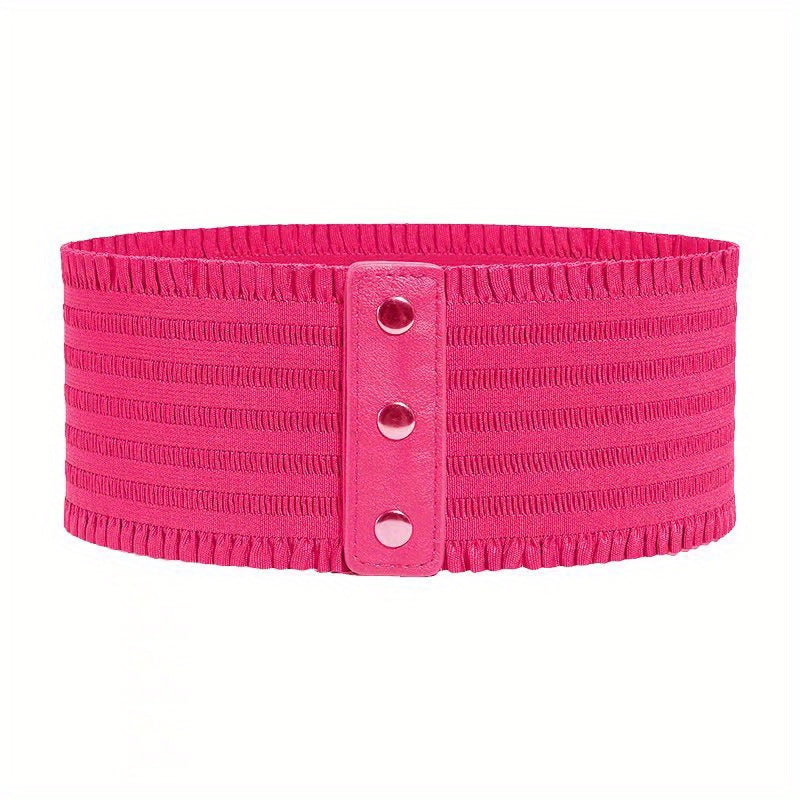 Women's Stretchy Dress Belts Elastic Corset Waistband