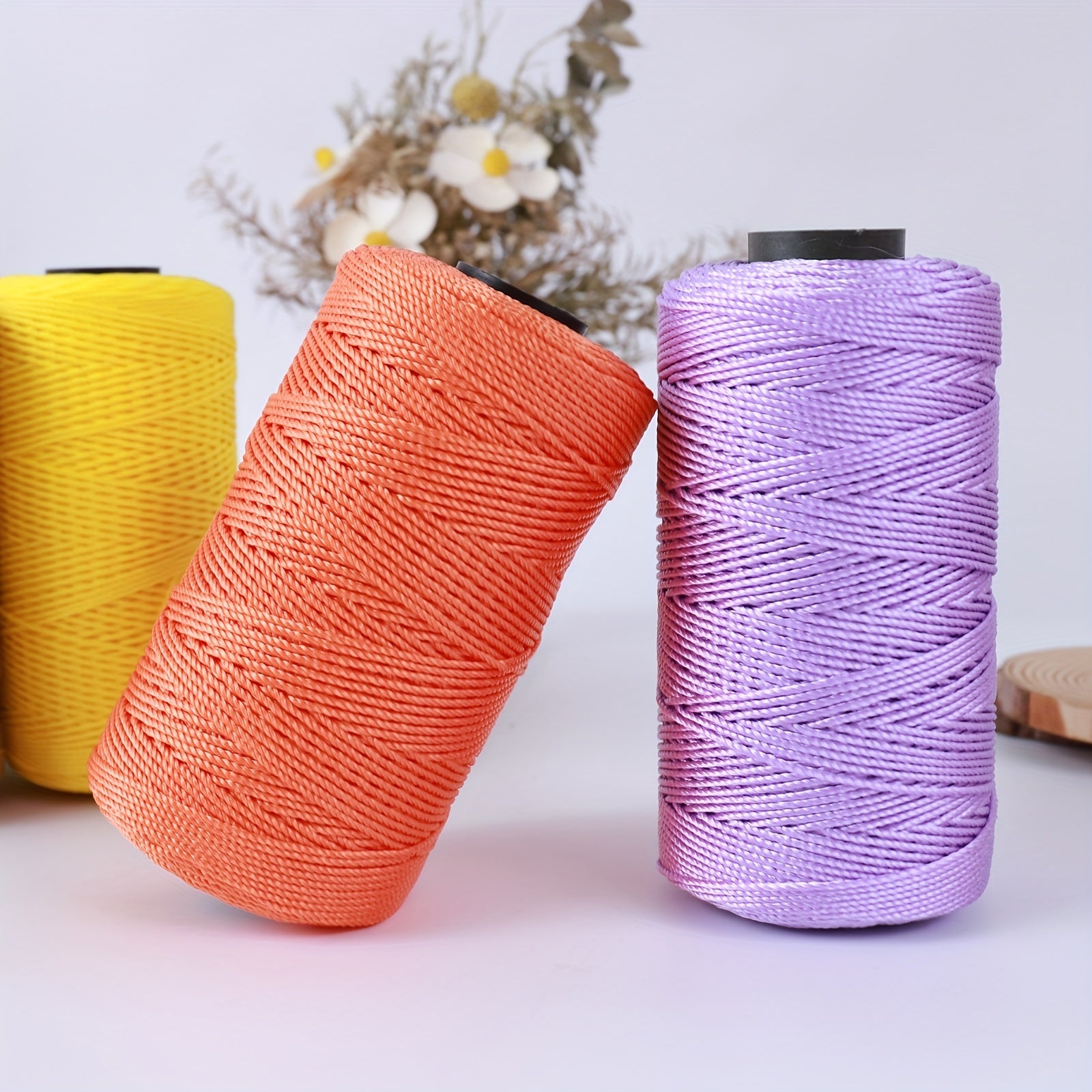 100g Crochet Yarn Braided Nylon Cord Rope DIY Jewelry Making Findings