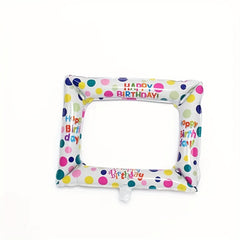 1pc Birthday Photo Frame Aluminum Balloon Party Decoration
