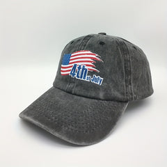 American Flag Independence Distressed Baseball Cap Dad Hat