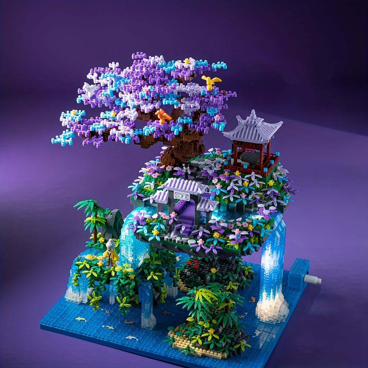 Creative Fairy Tower Handheld Building Blocks Toy ABS Material