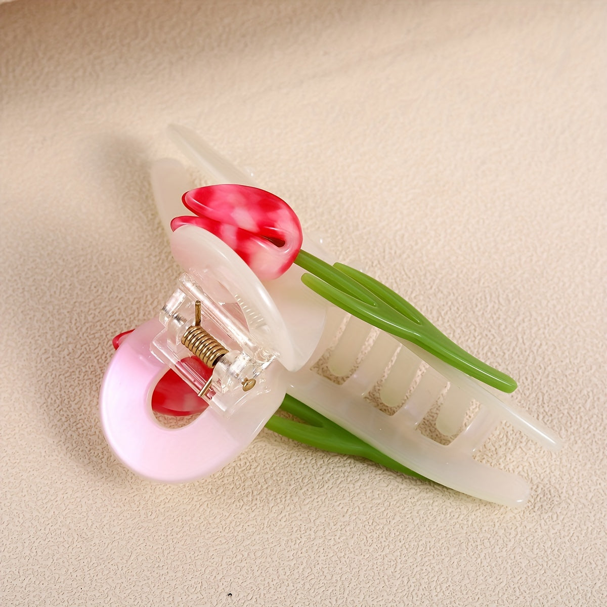 Acetate Flower Hair Claw Ponytail Holder Hair Accessories For Women Girls
